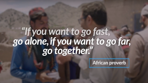 If you want to go fast, go alone. If you want to go far, go together.